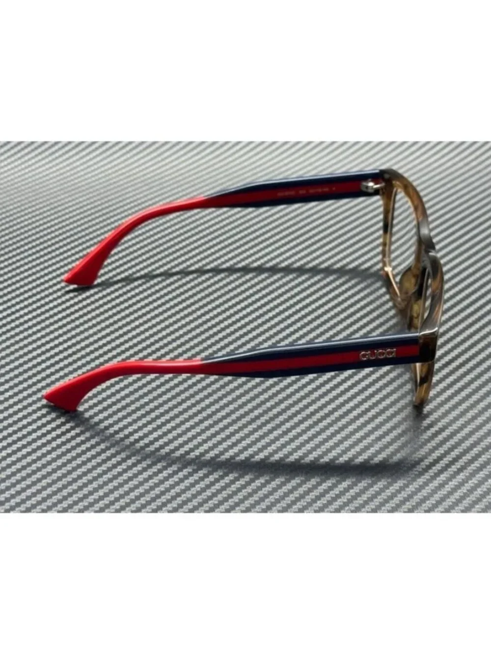 New Gucci Men Havana Blue Eyeglasses 53-19-145